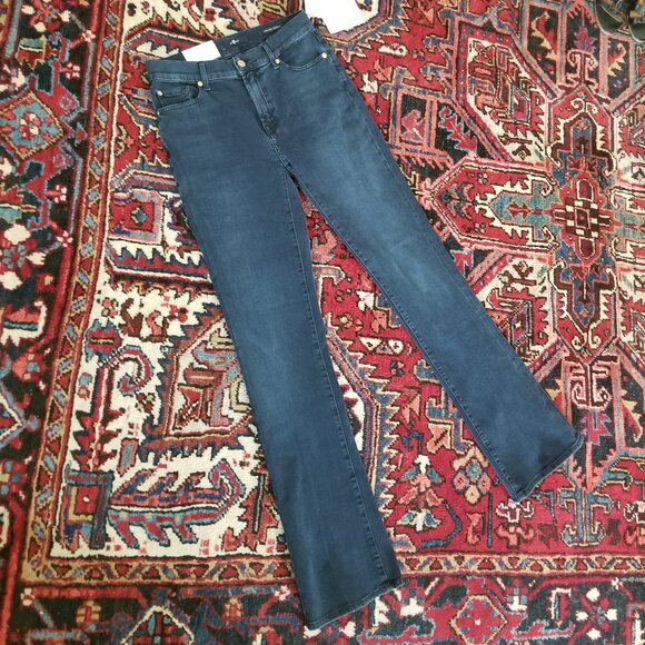 7 For All Mankind – Slim Illusion Bootcut Jeans – Sz 30 – Broadway – Long Inseam - Picture 1 of 15